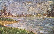 Georges Seurat Die beiden Ufer Sweden oil painting artist